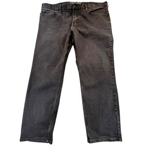 Old Navy Mens Athletic‎ Taper Built-In Flex Jeans Black 42x30 Stretch Denim